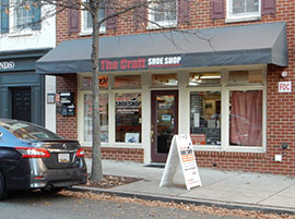 Our store front in the Kentlands on Main Street